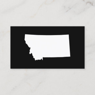 Carte De Visite Montana en blanc et noir