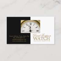 Montre Service de réparation Watchmaker Black & Wh