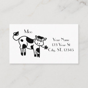 Carte De Visite Moo Cow Thunder_Cove
