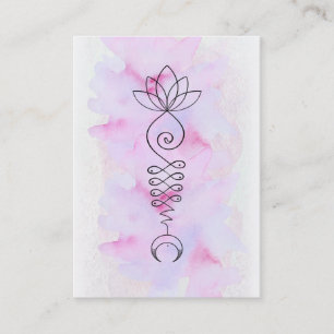 Carte De Visite ** Moon Lotus Soigneur d'énergie Yoga Reiki Massa