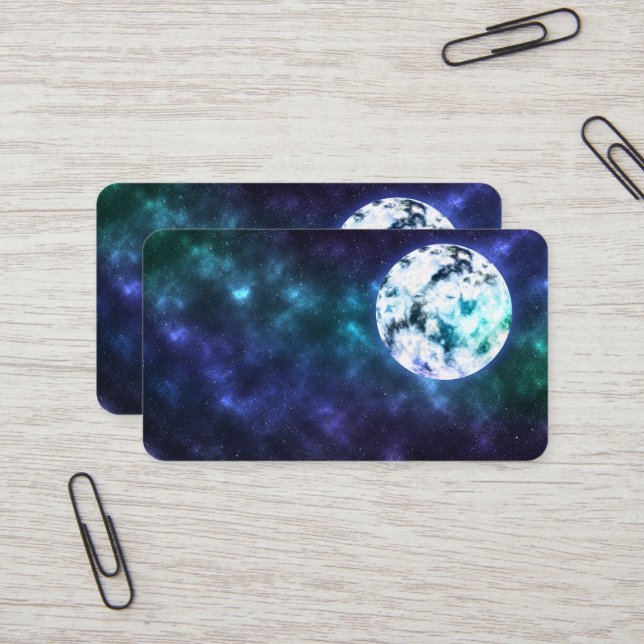 CARTE DE VISITE MOON STARS FANCY (Devant/Arrière en situation)