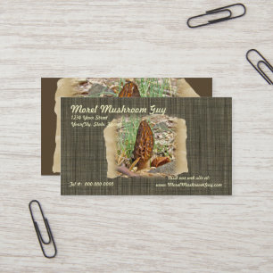 Carte De Visite Morel Mushroom