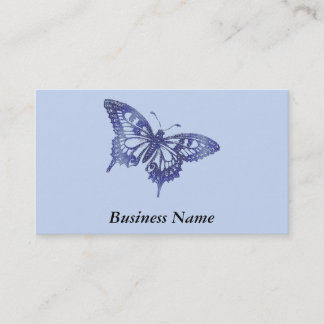 Carte De Visite Mosaïque assez bleue de papillon de machaon