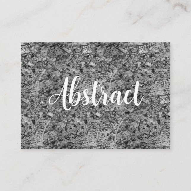 Carte De Visite Mosaïque de granit Abstrait en pierre marbre Motif (Devant)