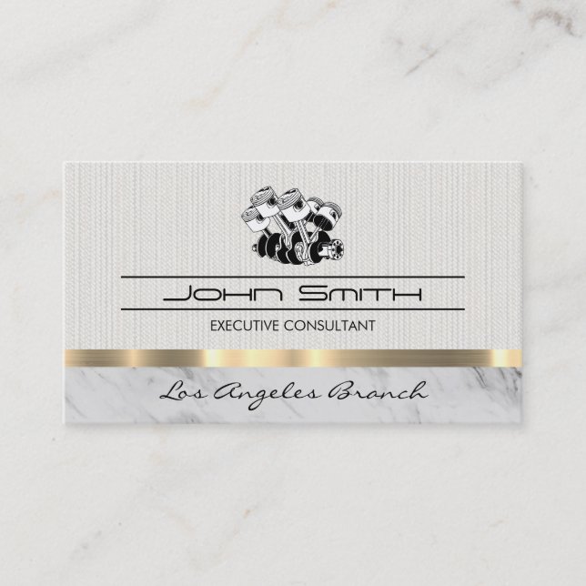 Carte De Visite Moteur de voiture Piston (Devant)