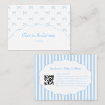 Motif à rayures et nœud bleu féminin assez girly