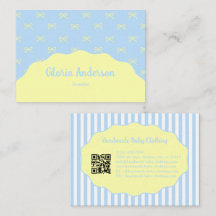 Motif à rayures et nœud bleu jaune féminin élégant