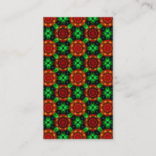 Carte De Visite Motif Abstrait Élégant Bohème Moderne Floral #504