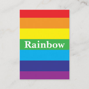 Carte De Visite Motif arc-en-ciel Lgbt