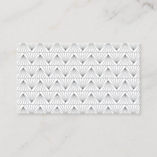 Carte De Visite MOTIF ART DECO en GRAY