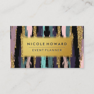 Carte De Visite Motif artistique Gold Frame