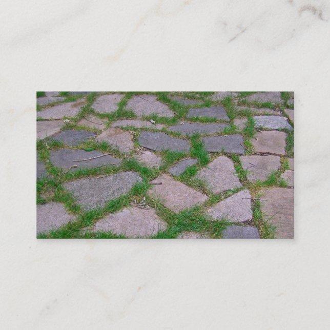 Carte De Visite Motif assez naturel en pierre de pierres de patio (Devant)
