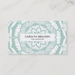 Carte De Visite Motif bohème chic henna Mehendi Mandala