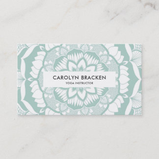 Carte De Visite Motif bohème chic henna Mehendi Mandala