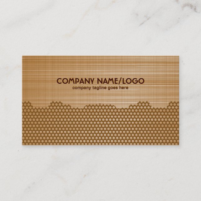 Carte De Visite Motif Brown en aluminium brossé (Devant)