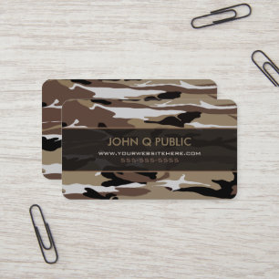 Carte De Visite Motif Camo du désert