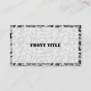 Carte De Visite Motif Camouflage urbain - Noir & Gris
