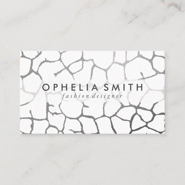 Carte De Visite Motif chic contemporain (Devant)