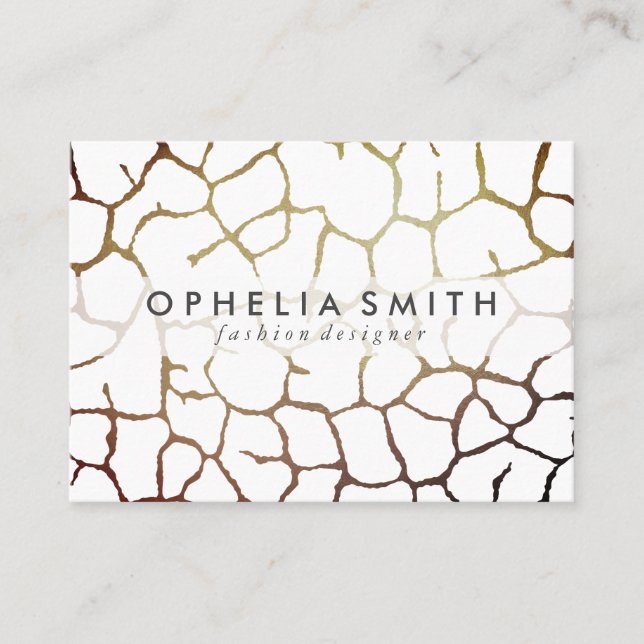 Carte De Visite Motif chic contemporain (Devant)