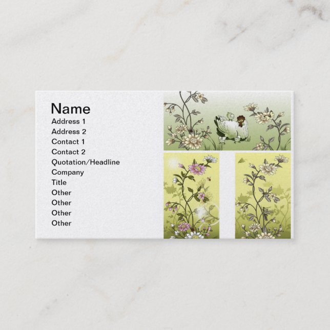 Carte De Visite Motif coréen1 (Devant)