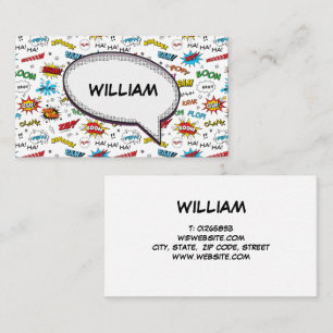 Carte De Visite Motif de bandes dessinées Superheroes