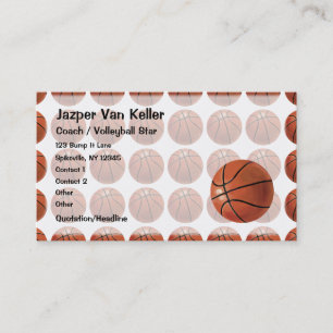 Carte De Visite Motif de basket-ball peint