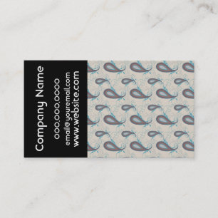 Carte De Visite Motif de Champagne Paisley