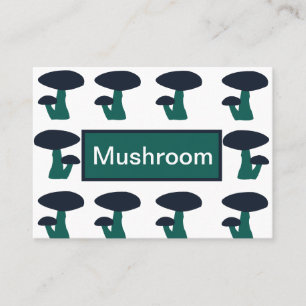 Carte De Visite Motif de champignons mignons