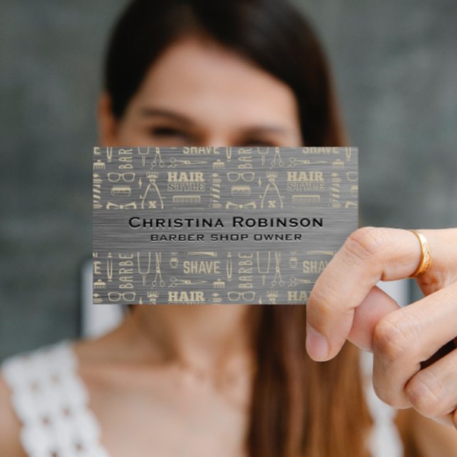Carte De Visite Motif de coiffure (Créateur téléchargé)