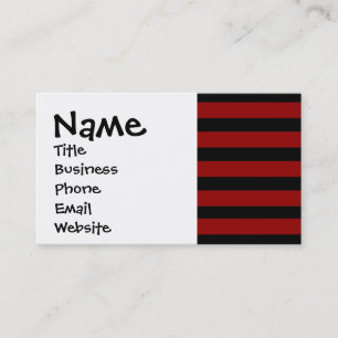 Carte De Visite Motif de couche épaisse rouge et noire