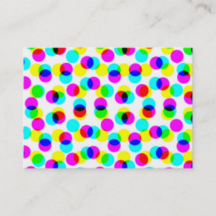 Carte De Visite Motif de demi-teinte couleur
