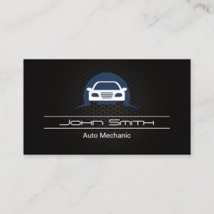 Carte De Visite Motif de fibre de carbone du logo automatique   Lo