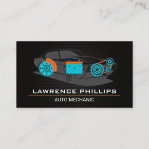 Carte De Visite Motif de fibres de carbone pour pièces automobiles