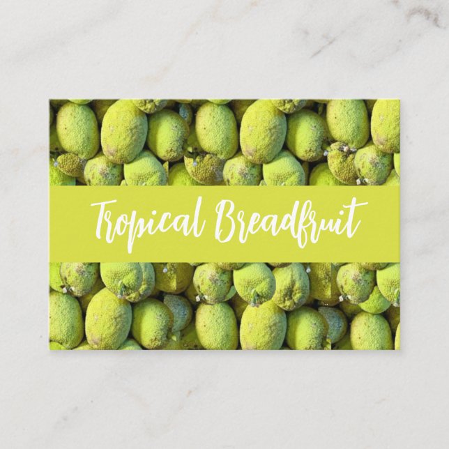 Carte De Visite Motif de Fil de Fil Tropical (Devant)