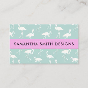 Carte De Visite Motif De Flamants roses, Animaux De Compagnie, Bou