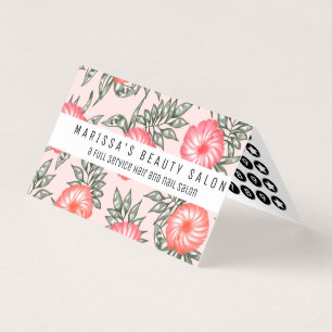 Carte De Visite Motif de fleur hawaïen de ketmie rose
