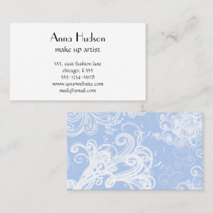 Carte De Visite Motif De Frottes, Motif À Balayage, Balayage, Bleu