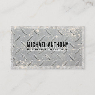 Carte De Visite Motif de grille métallique   Grunge