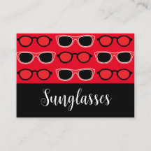 Motif de lunettes de soleil noir rouge