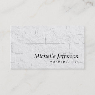 Carte de visite Motif de maquillage Artiste mur