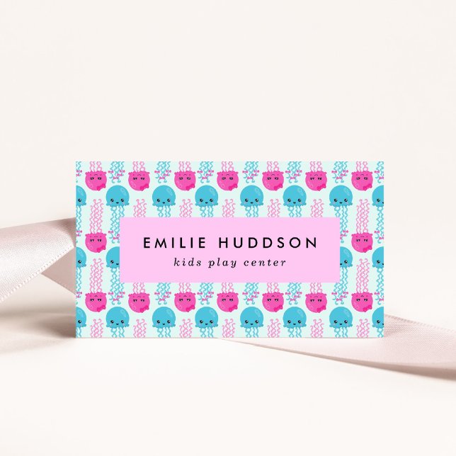 Carte De Visite Motif de méduses, Centre de jeu, Centre d'activité (Créateur téléchargé)