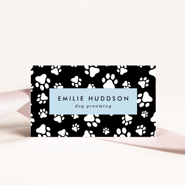 Carte De Visite Motif De Pâtes, Groomer De Chiens, Marcheur De Chi (Créateur téléchargé)