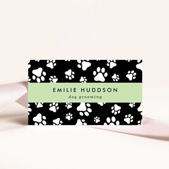 Carte De Visite Motif De Pâtes, Groomer De Chiens, Marcheur De Chi (Créateur téléchargé)