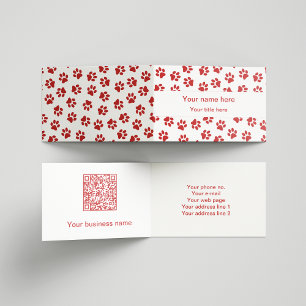 Carte De Visite Motif De Pâtes, Patrouilles De Chien, Paws De Chat