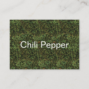 Carte De Visite Motif de poivre chili vert