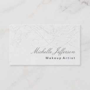 Carte de visite Motif de script de maquillage