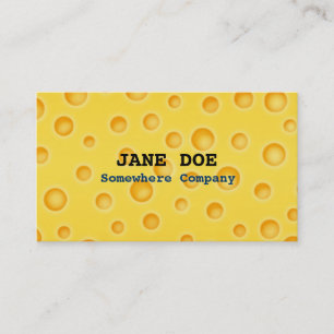 Carte De Visite Motif de texture de Cheezy de fromage suisse