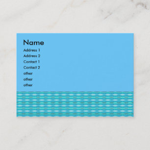 Carte De Visite motif de turquoise