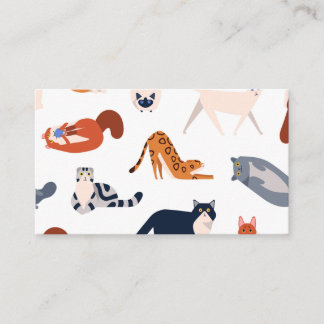 Carte De Visite Motif des races de chats