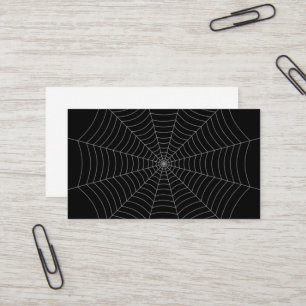 Carte De Visite Motif d'Halloween gris noir